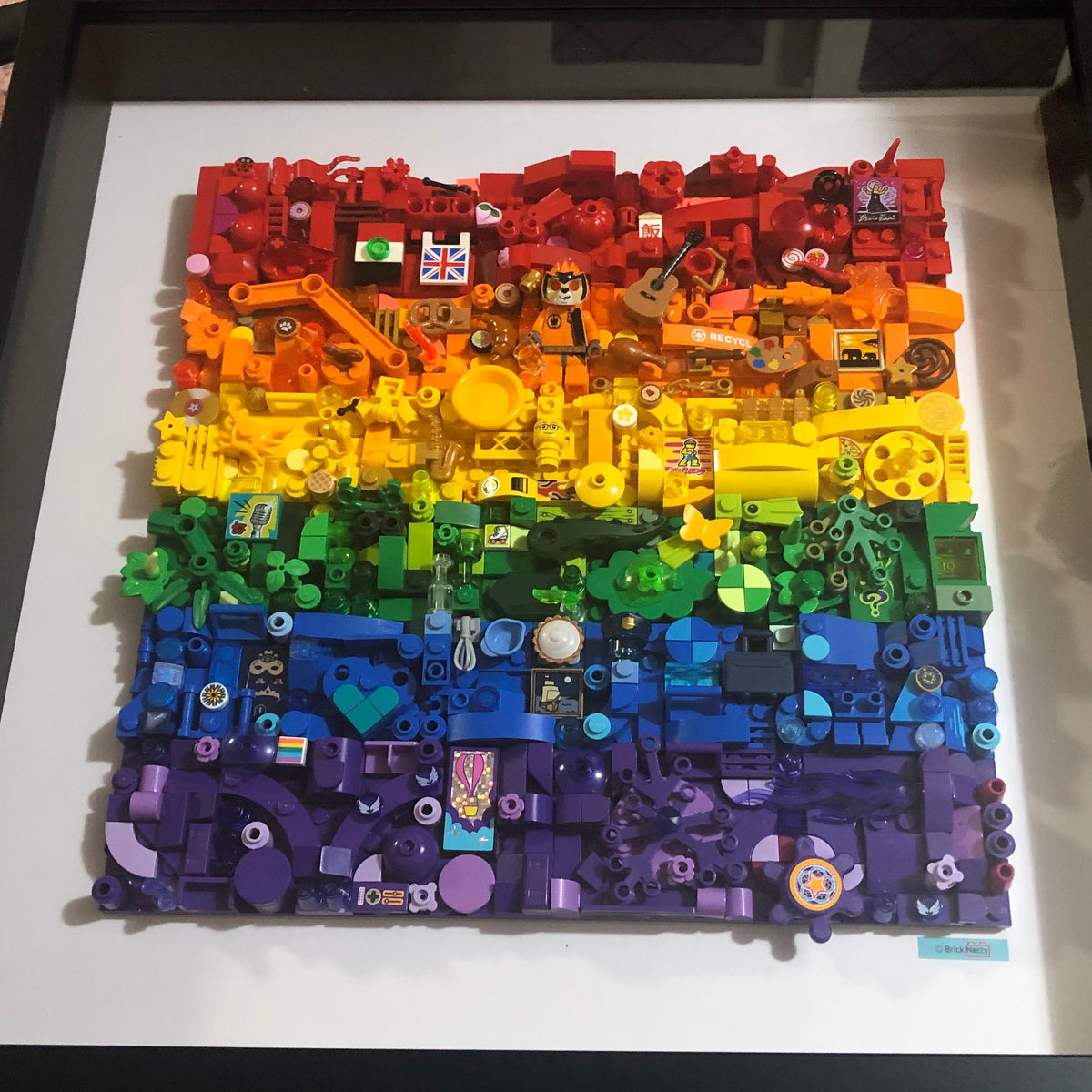 Collage Art- Rainbow Pride Flag