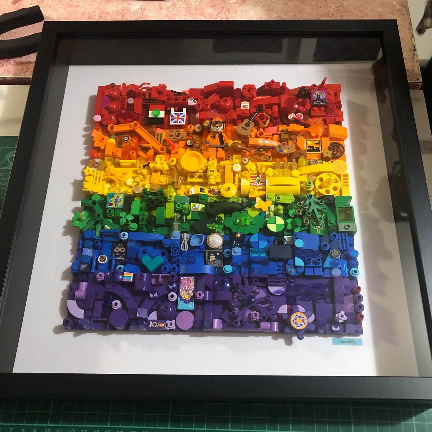 Collage Art- Rainbow Pride Flag