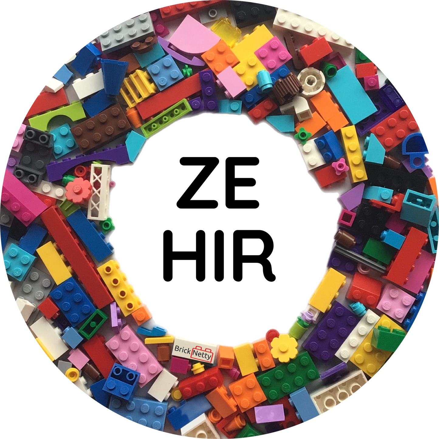 Badge- Pronoun Badge Ze/ Hir
