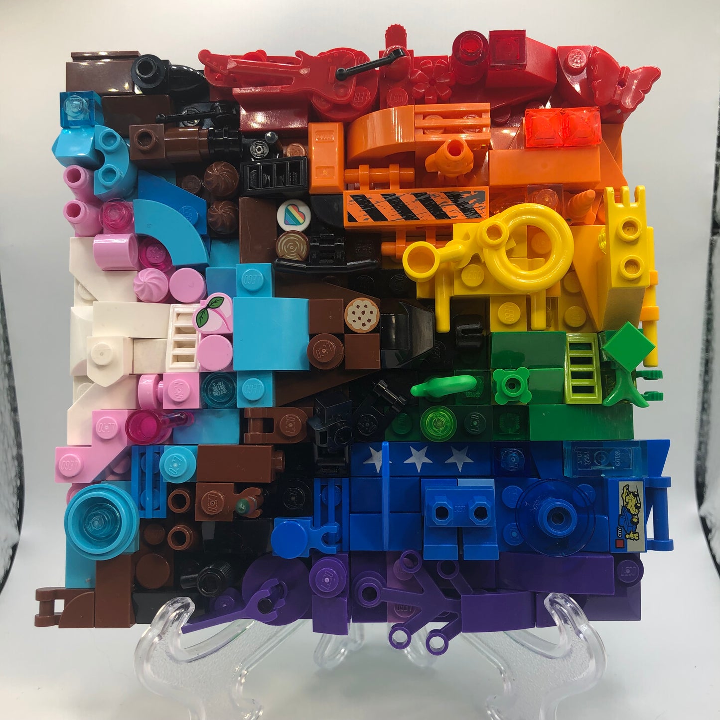 Collage Art- Progress Pride Flag