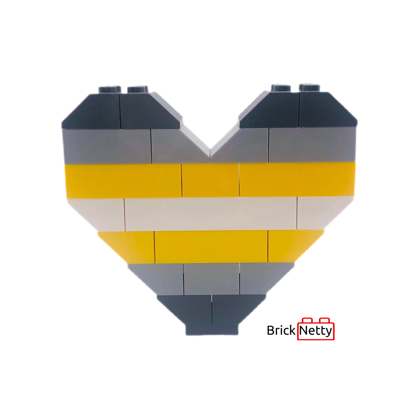 Badge- Demigender Pride Flag Heart