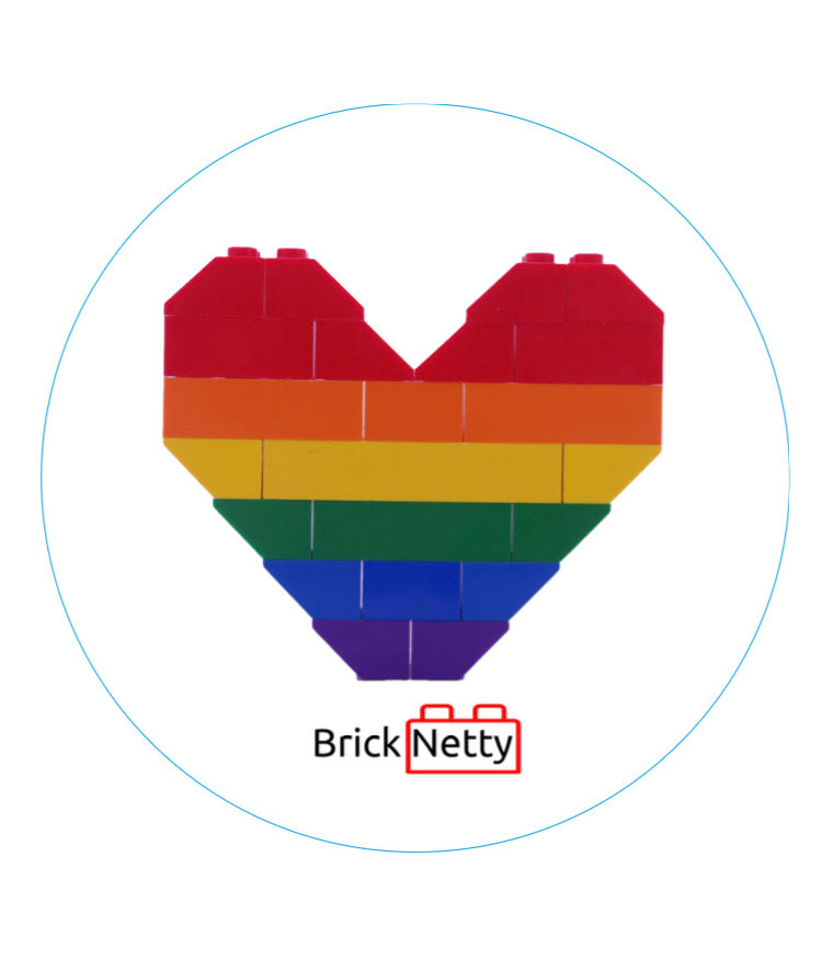 Sticker- Rainbow Heart
