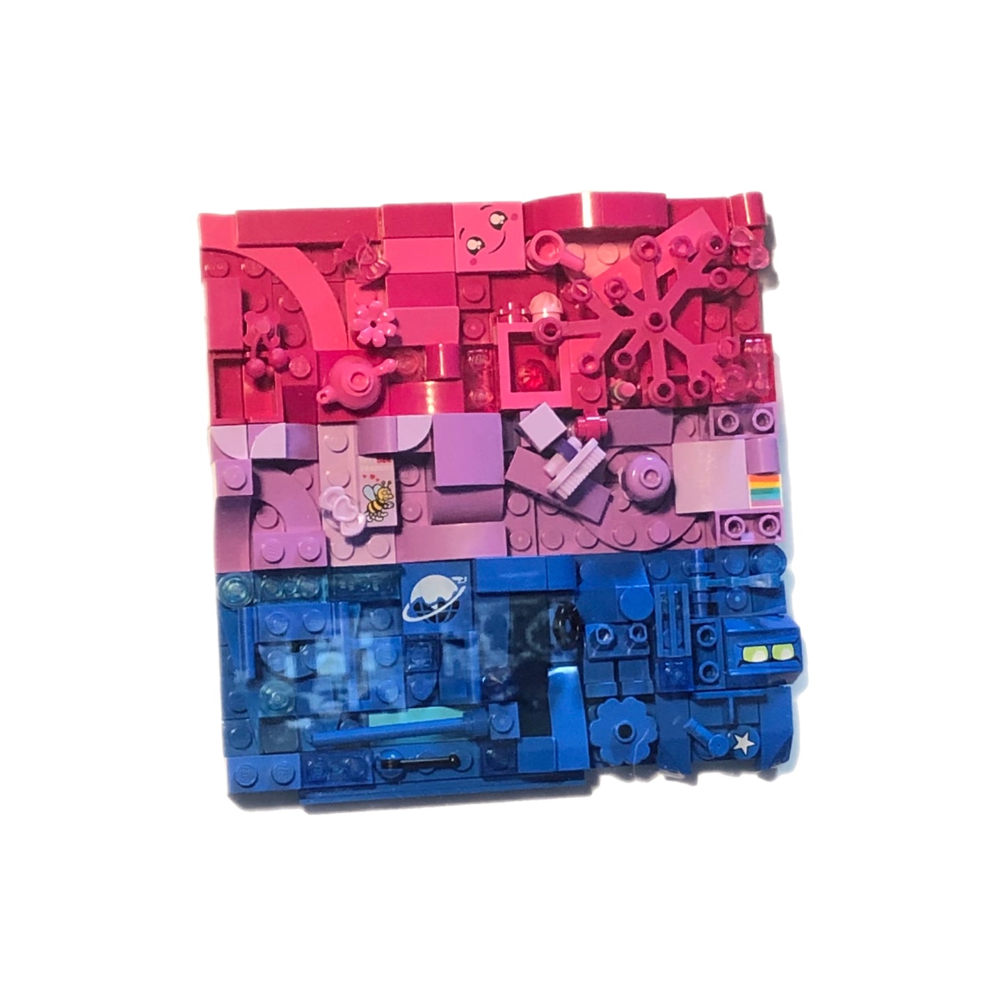 Collage Art- Bi Pride Flag