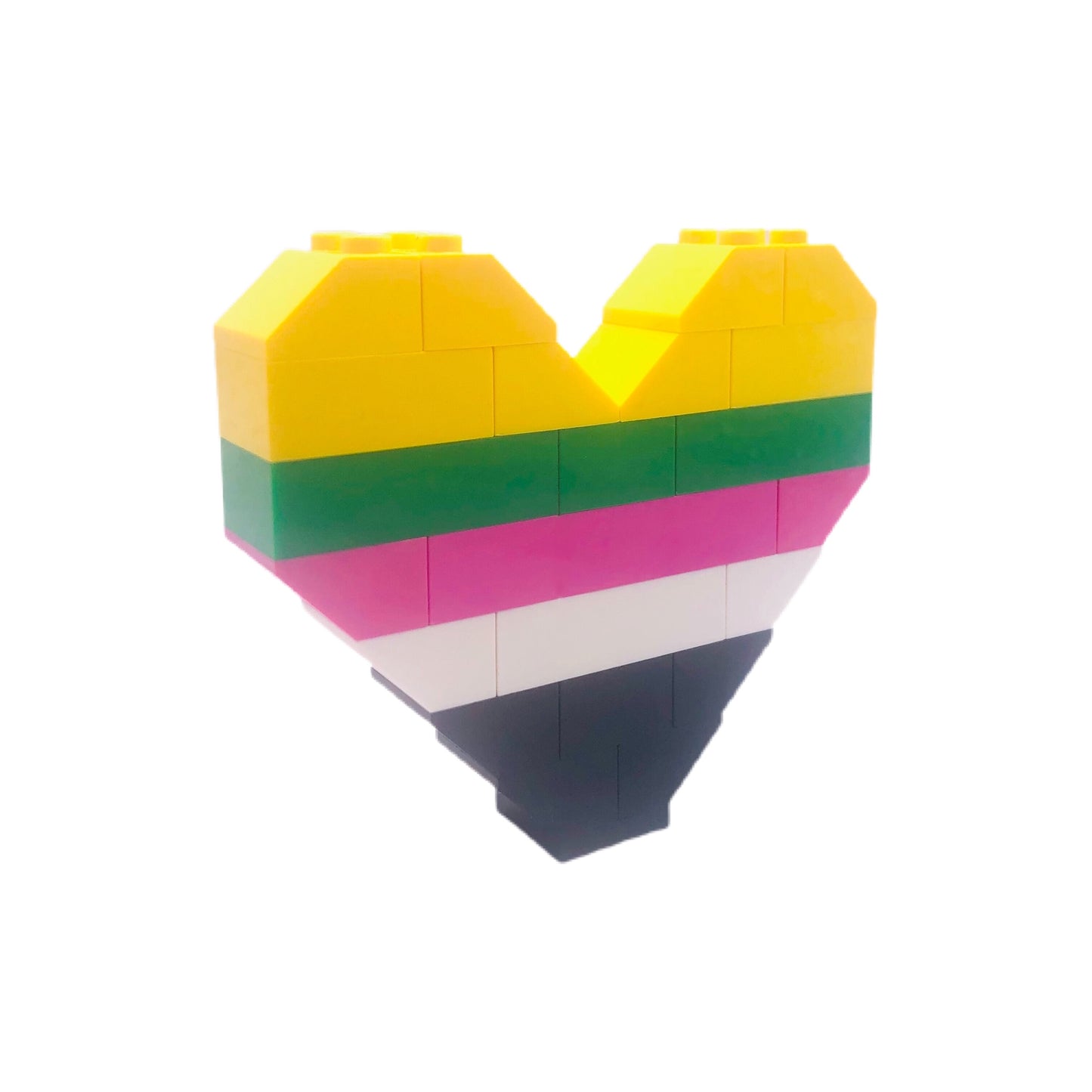 BrickNetty Pride Heart - Ceterosexual Pride Flag