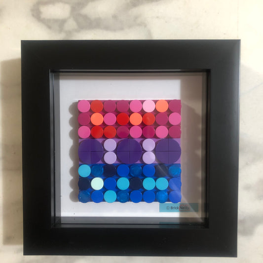 Collage Art- Bi Pride Flag