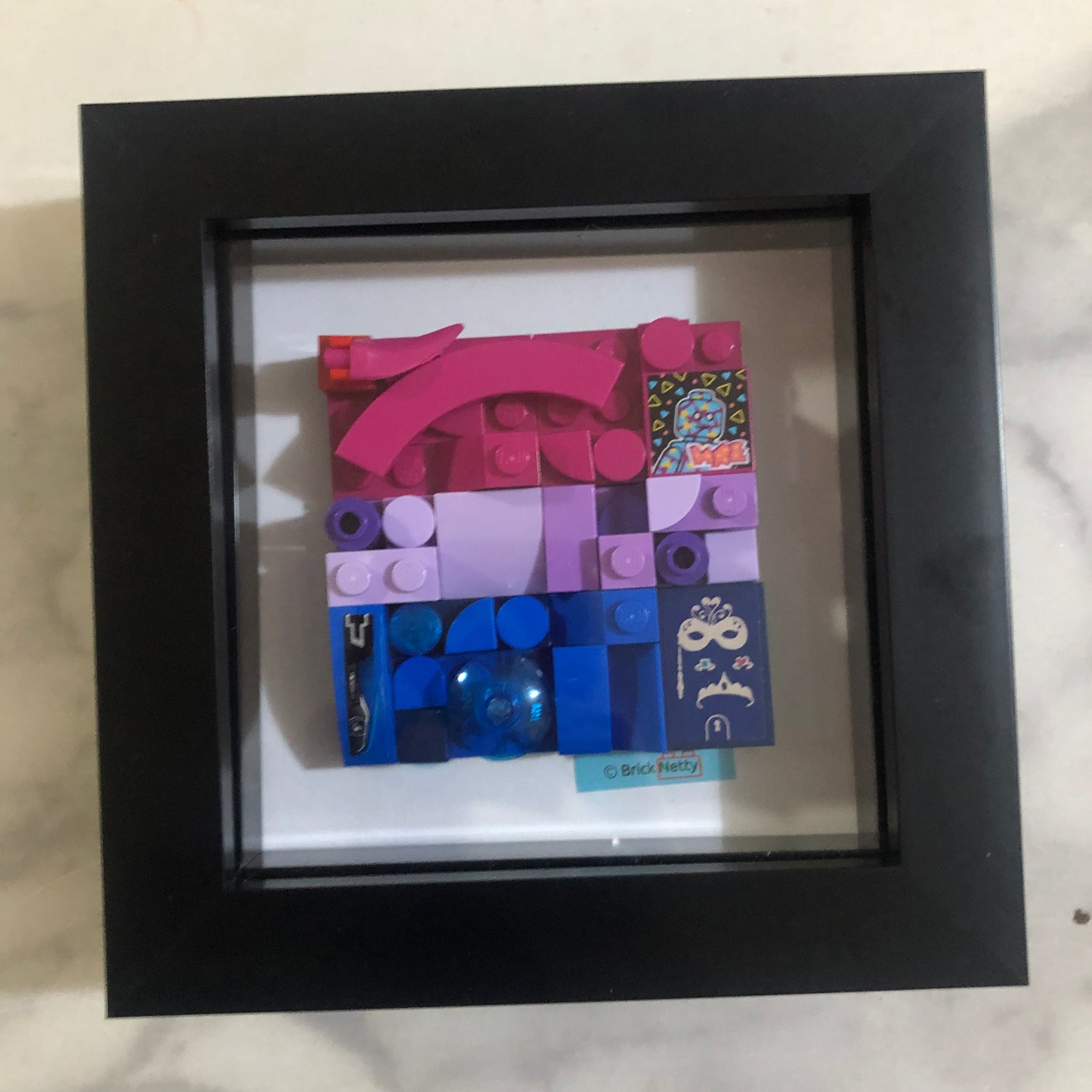 Collage Art- Bi Pride Flag
