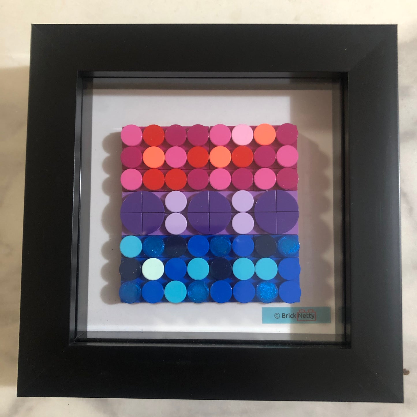 Collage Art- Bi Pride Flag