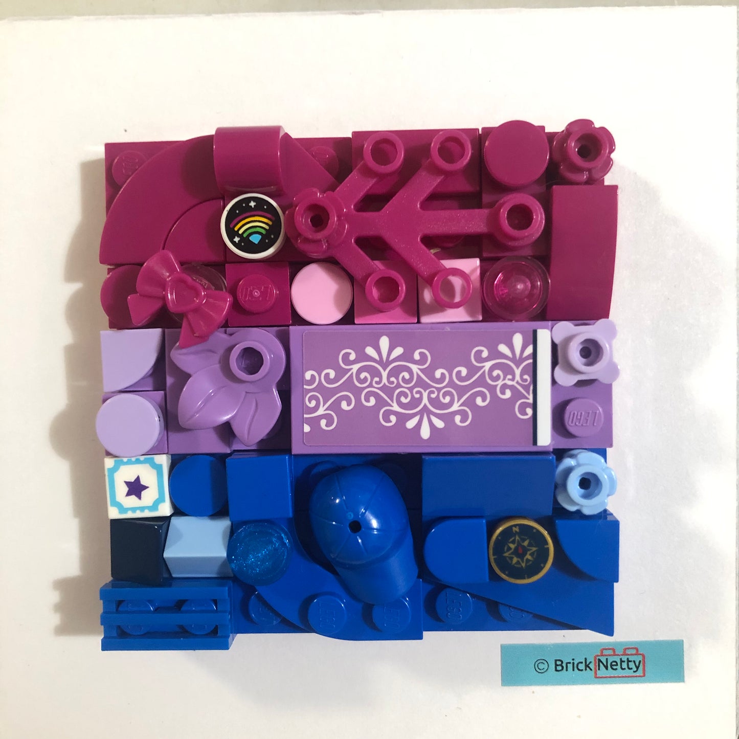 Collage Art- Bi Pride Flag