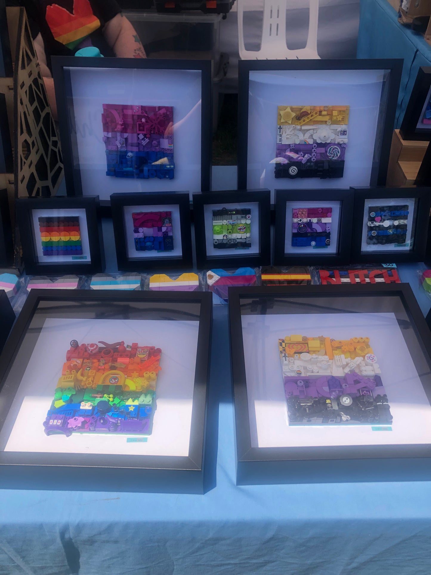 Collage Art- Bi Pride Flag