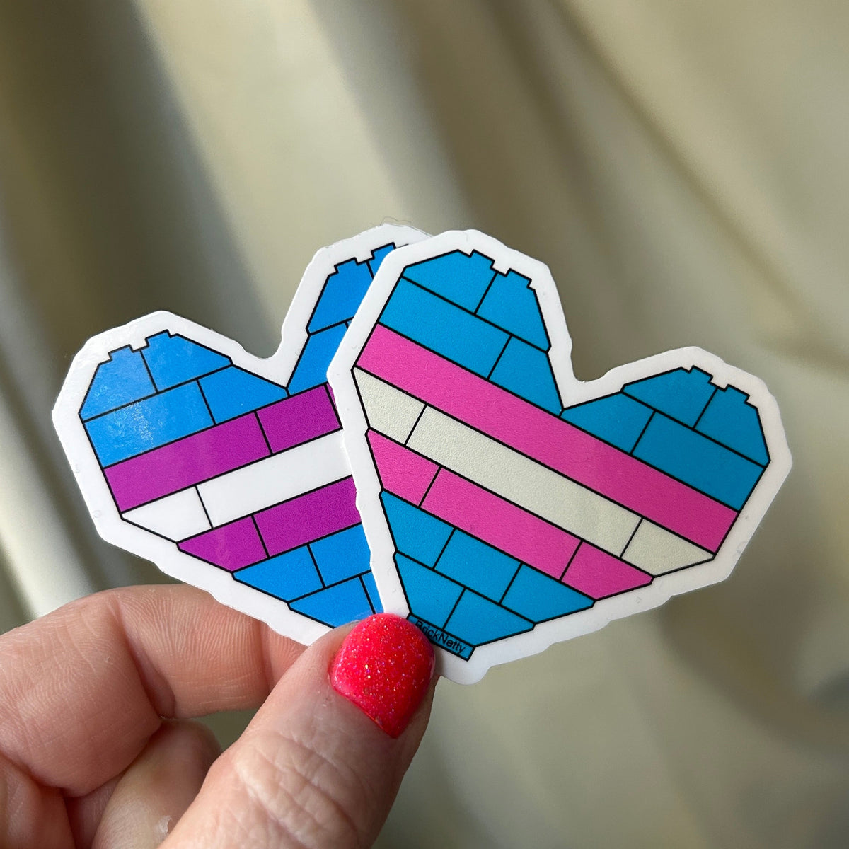BN Sticker- Trans- Trans Pride Heart