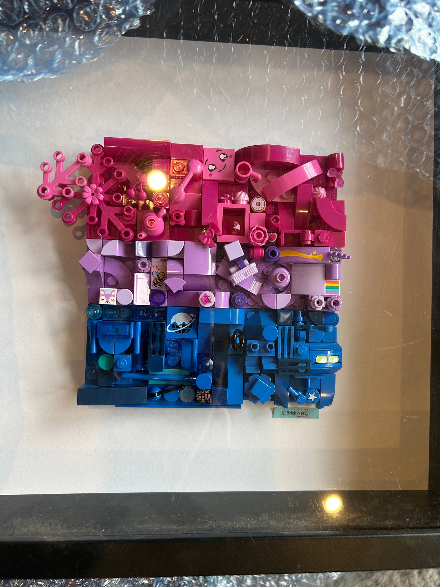 Collage Art- Bi Pride Flag