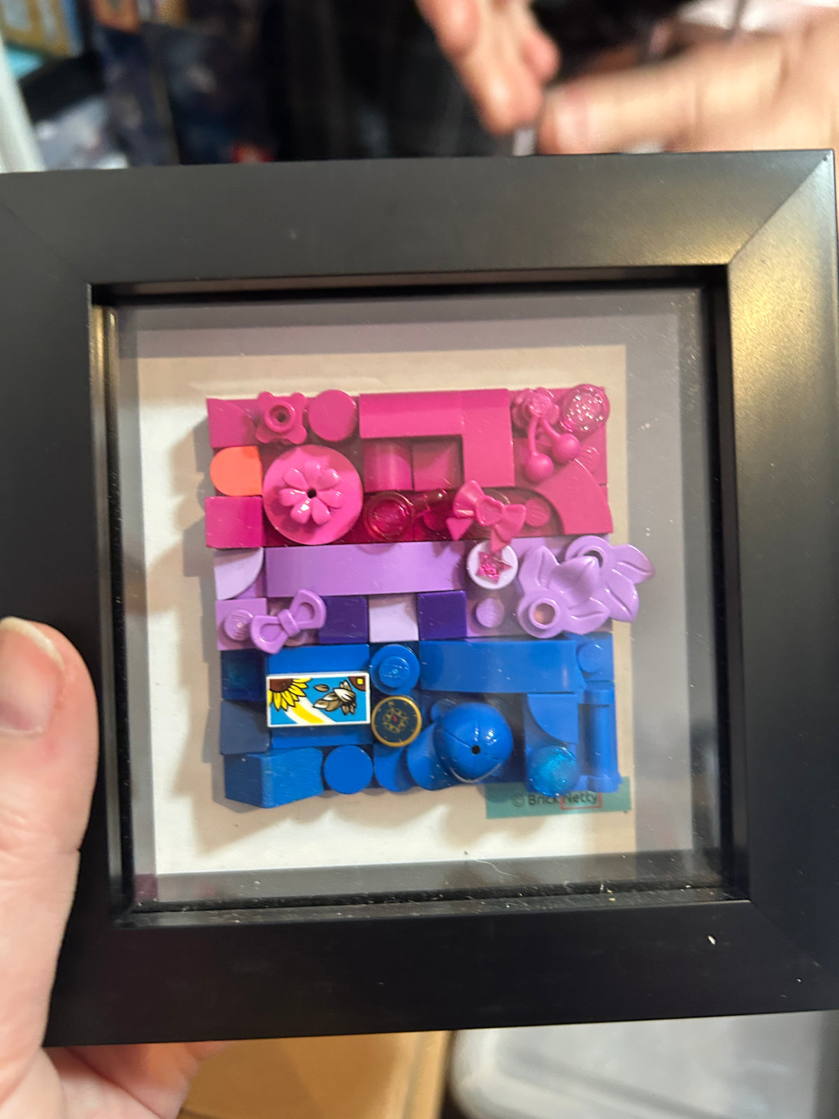 Collage Art- Bi Pride Flag