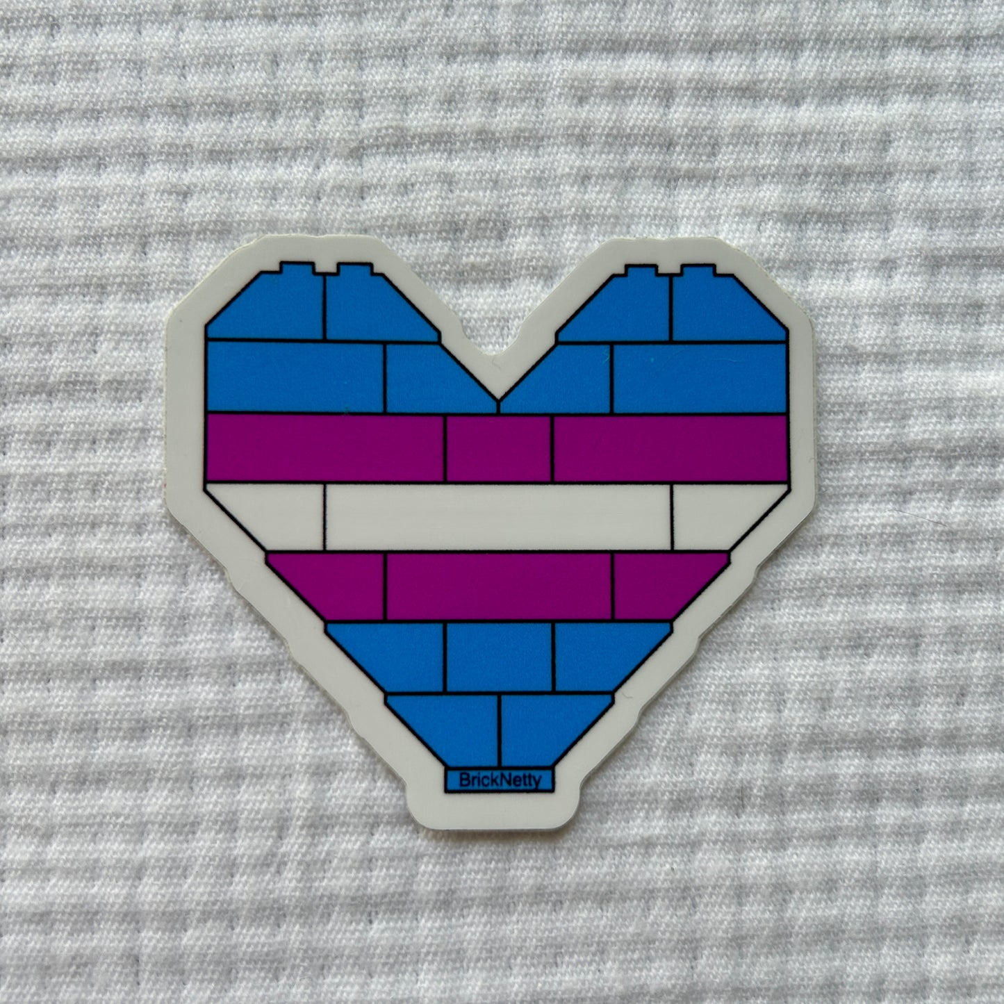 BN Sticker- Trans Pride Heart