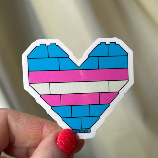 BN Sticker- Trans- Trans Pride Heart