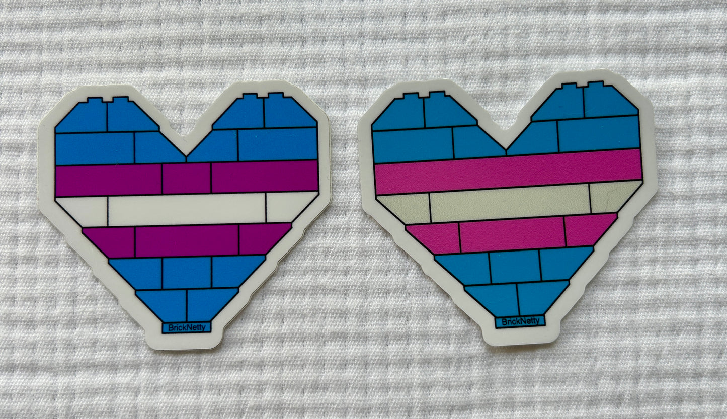 BN Sticker- Trans Pride Heart