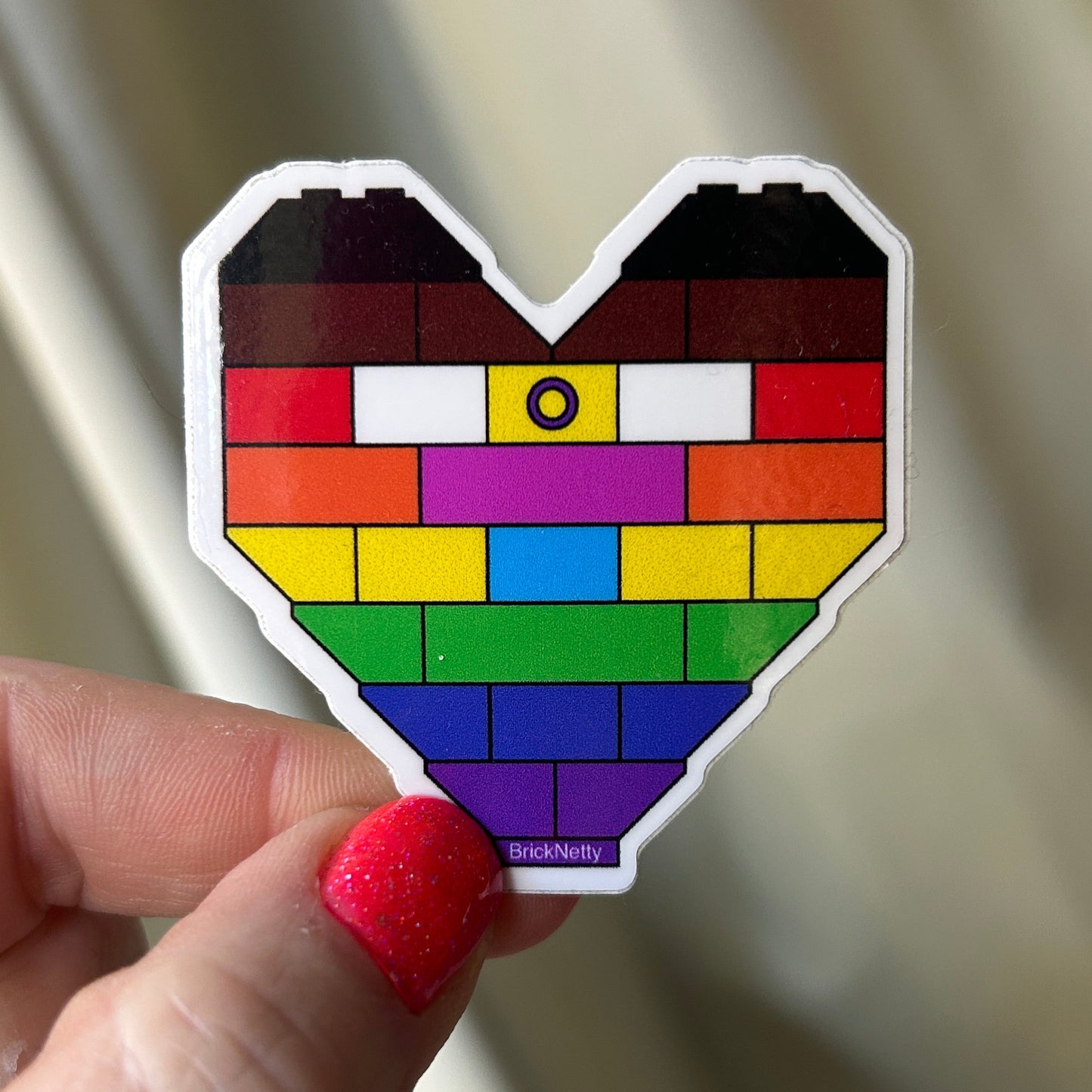 BN Sticker- Inclusive- Pride Heart
