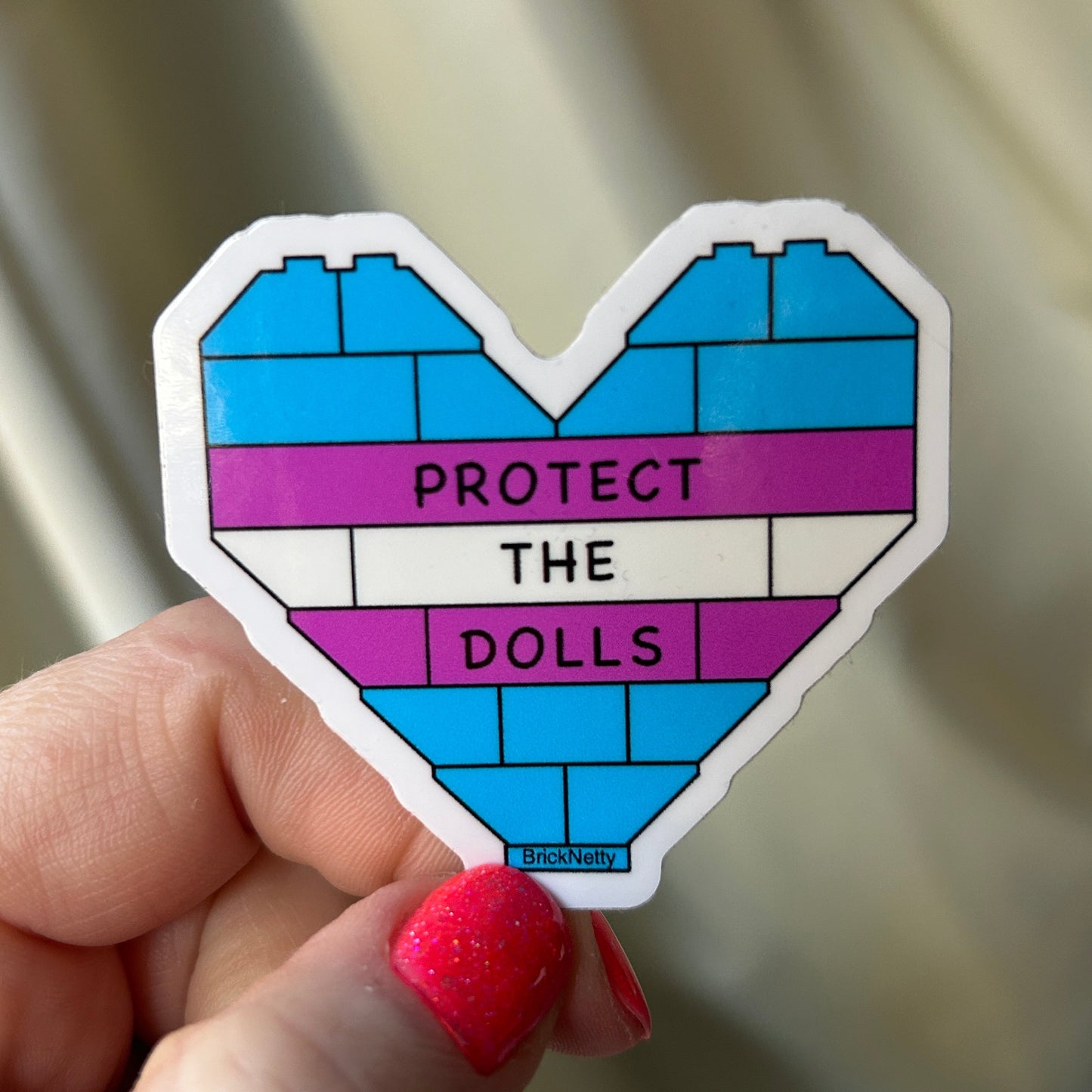 BN Sticker- Trans- Protect The Dolls