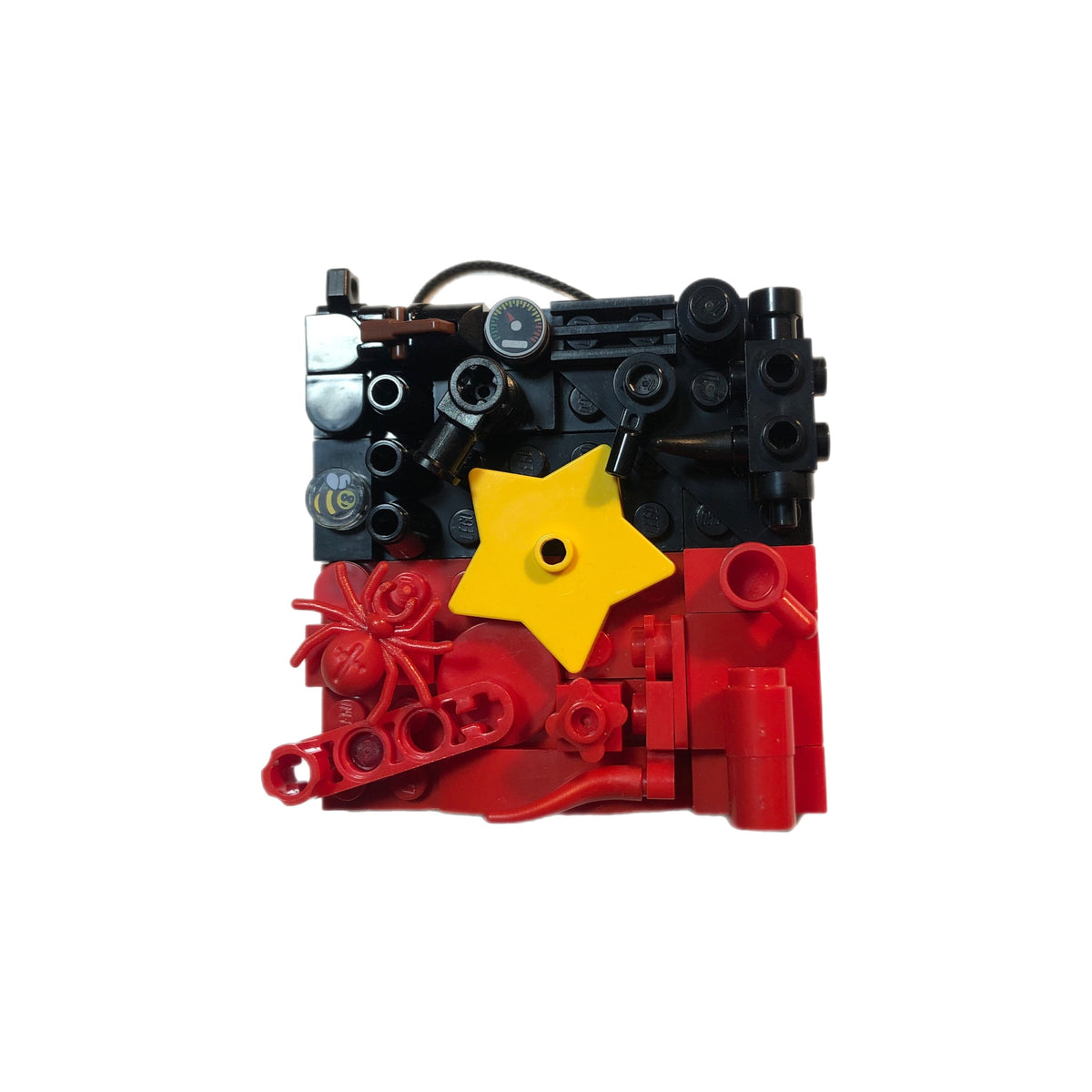 Collage Art- Aboriginal Flag