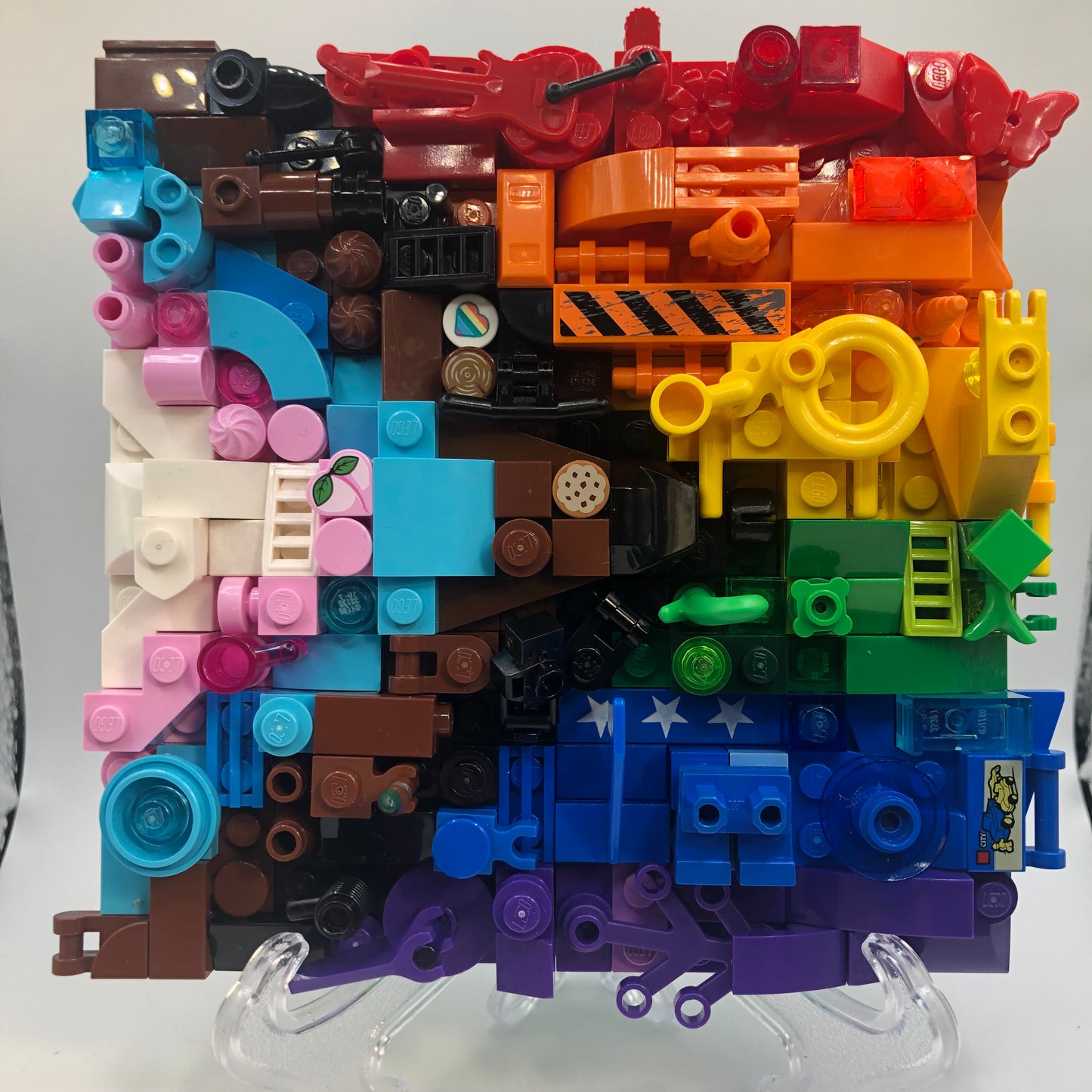 Collage Art- Progress Pride Flag