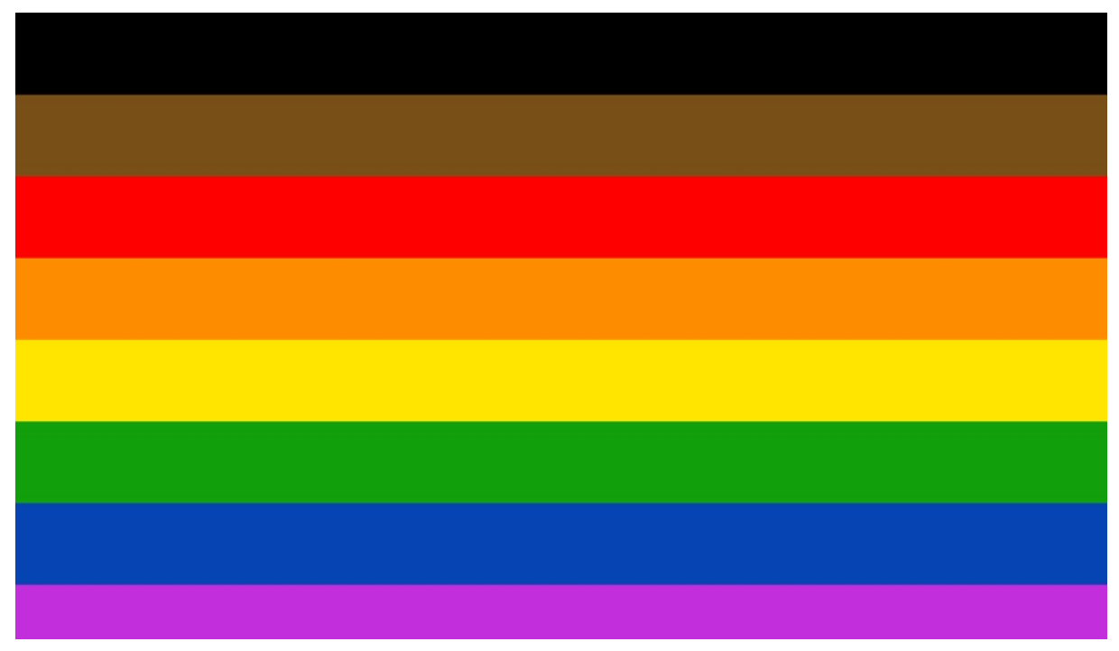 Collage Art- BIPOC Rainbow Pride Flag
