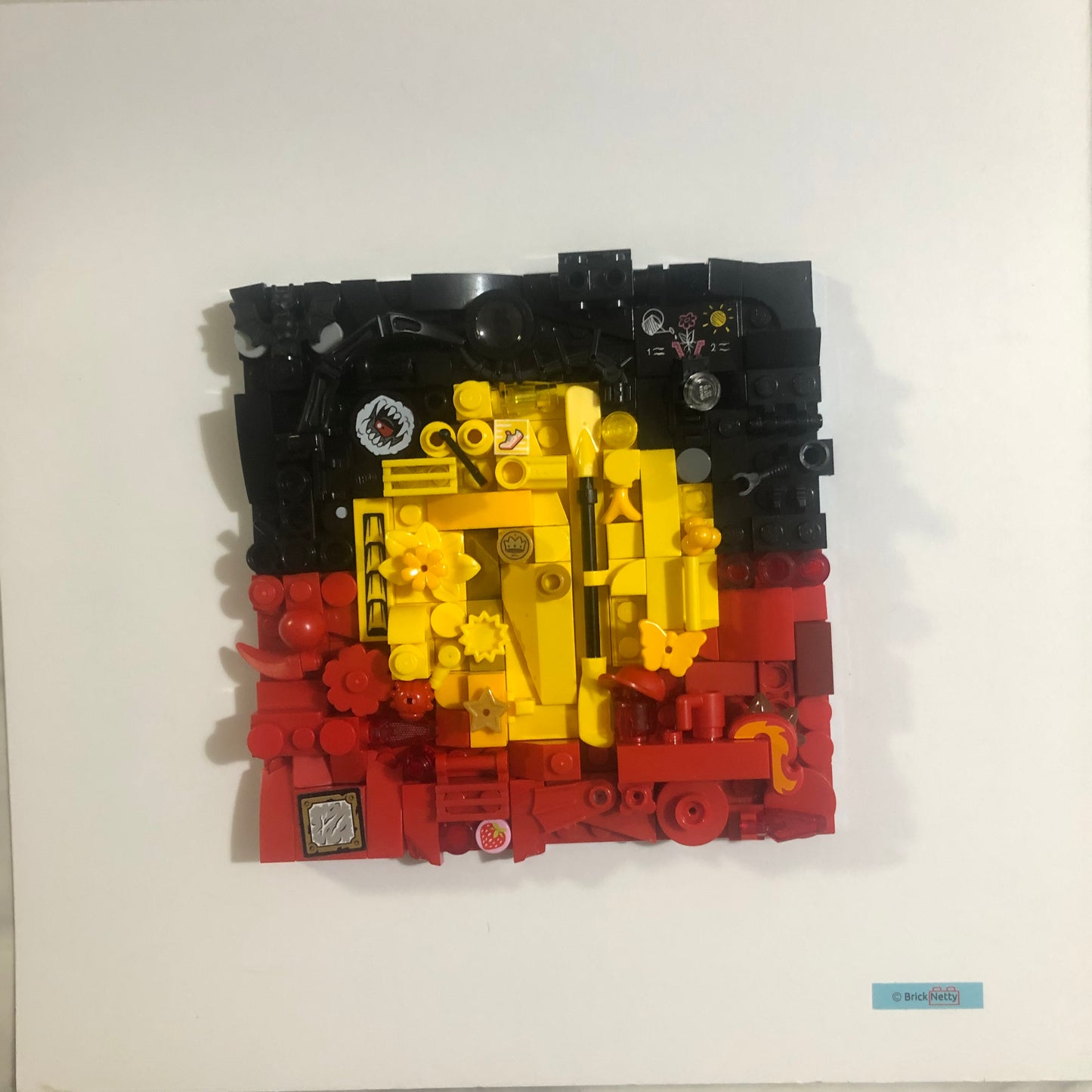 Collage Art- Aboriginal Flag
