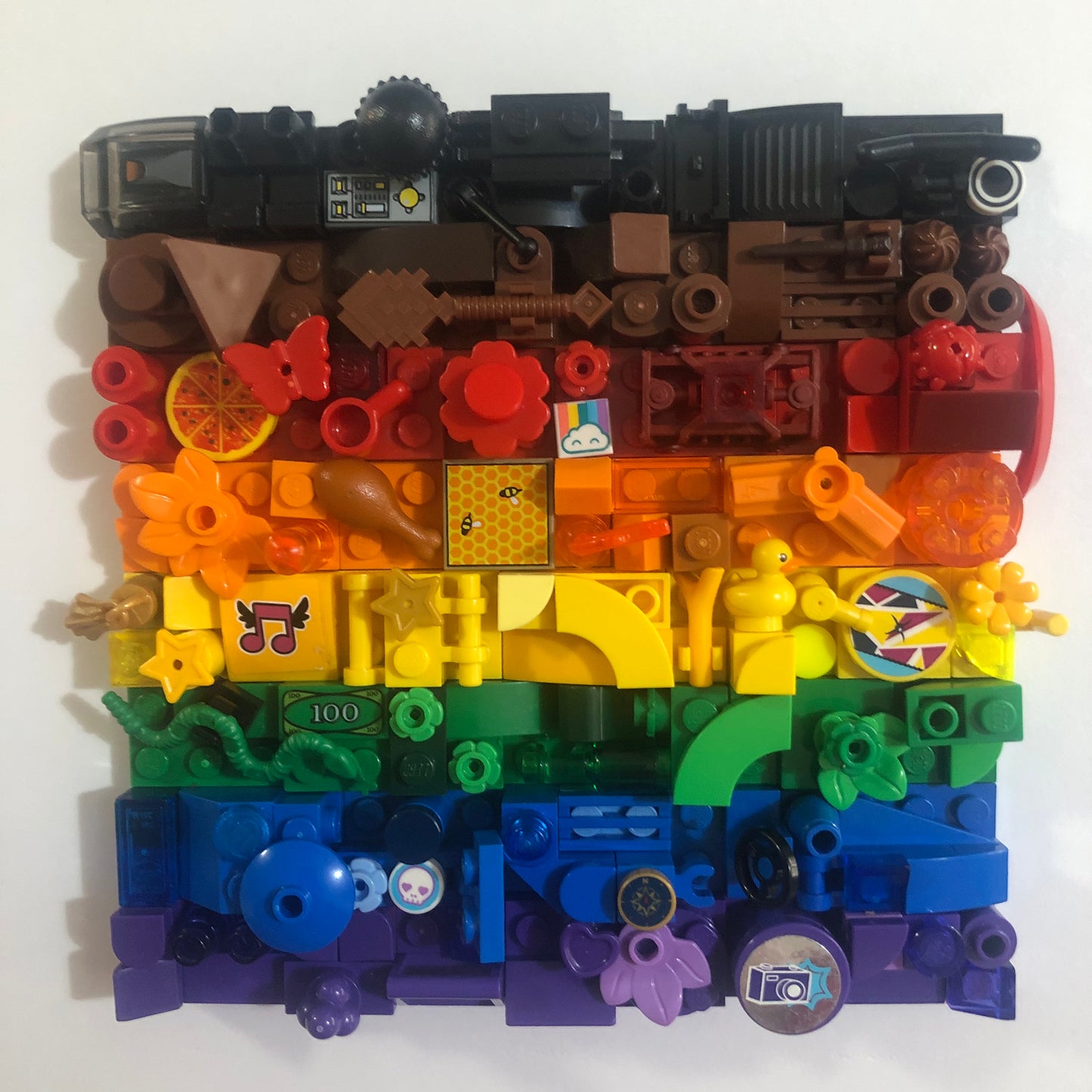 Collage Art- BIPOC Rainbow Pride Flag