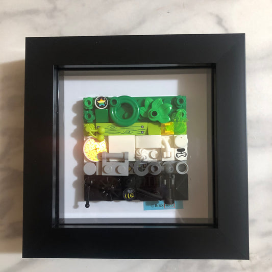 Collage Art- Aromantic Pride Flag