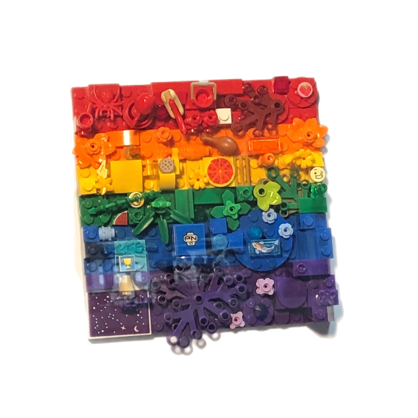 Collage Art- Rainbow Pride Flag