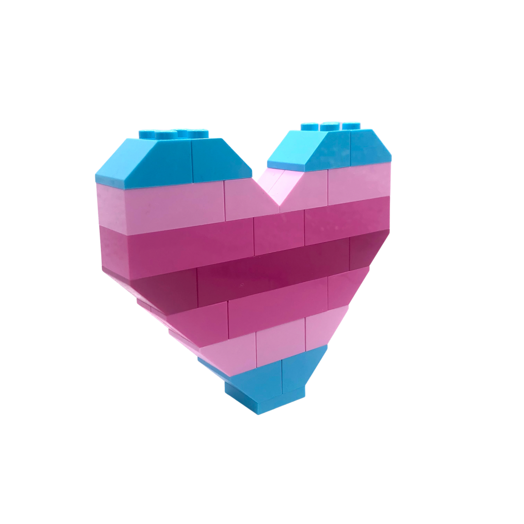 BrickNetty Pride Heart - Transfem