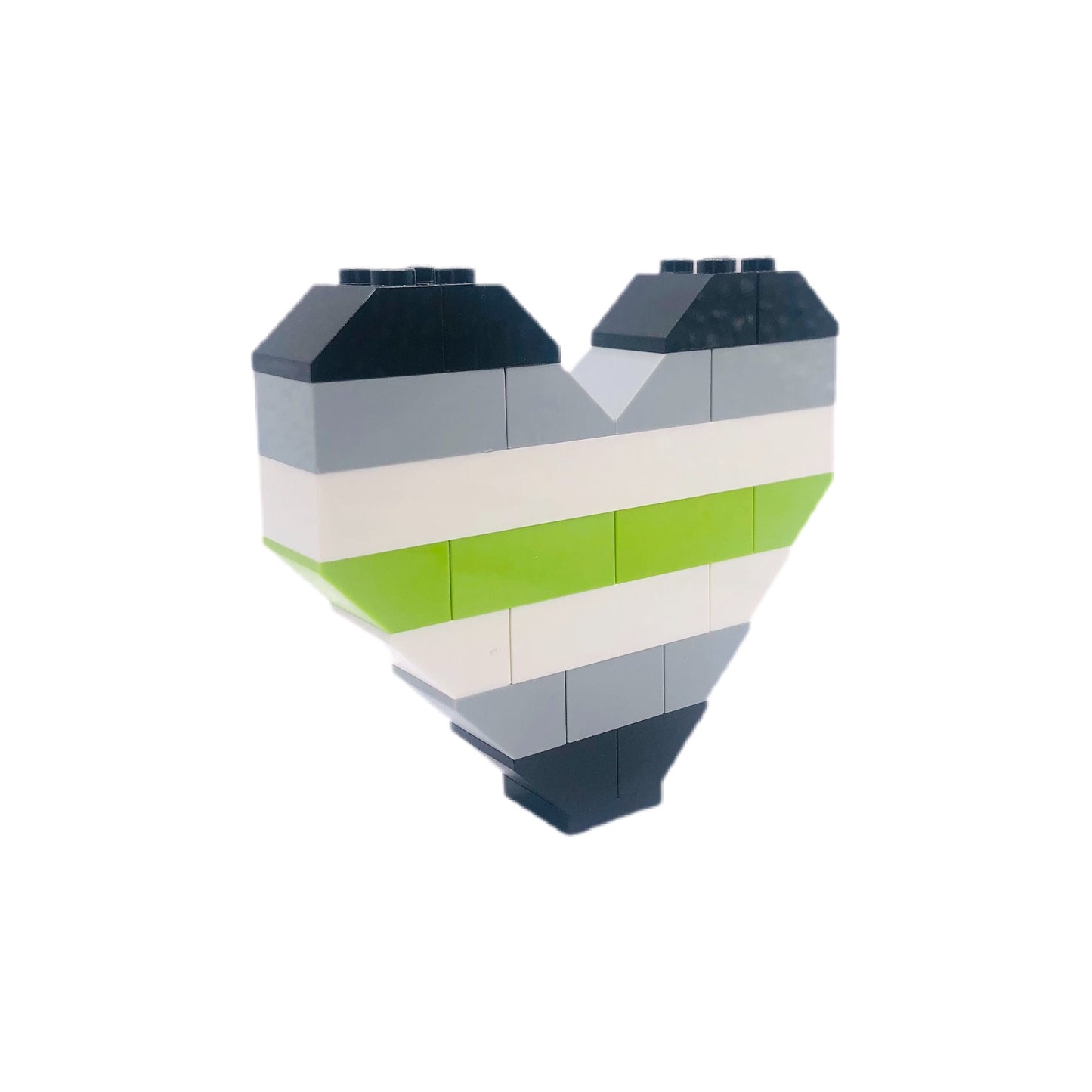 BrickNetty Pride Heart - Agender Pride Flag