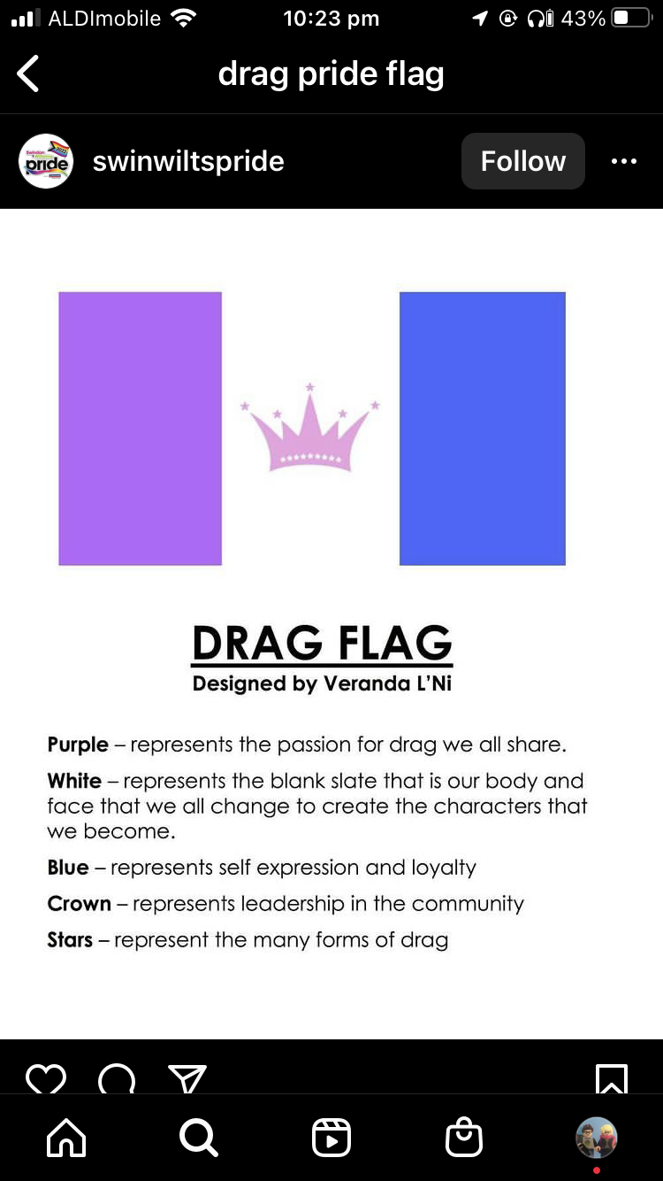 Collage Art- Drag Pride Flag