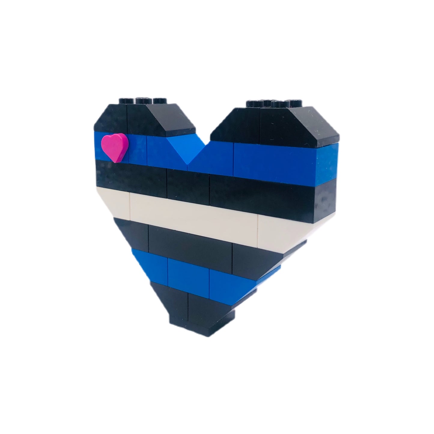 BrickNetty Pride Heart - Leather & Kink Pride Flag