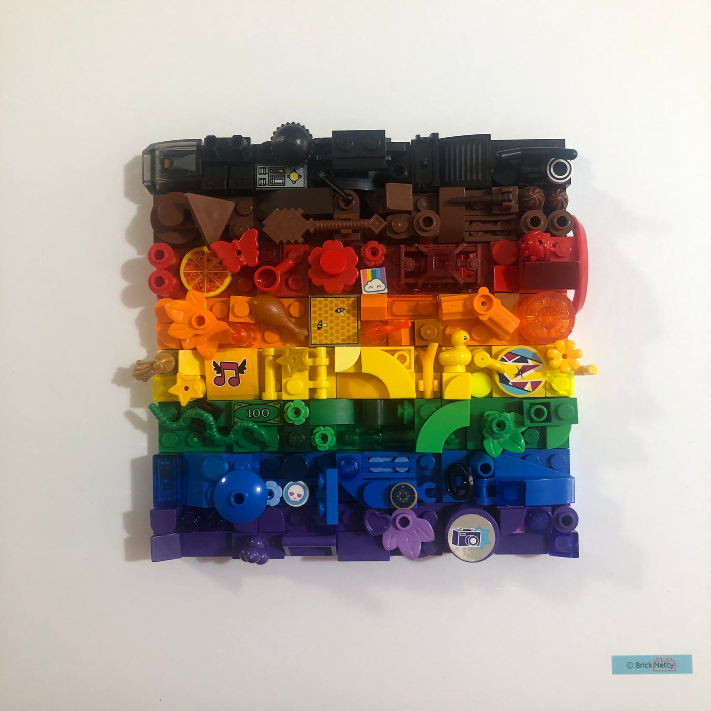 Collage Art- BIPOC Rainbow Pride Flag