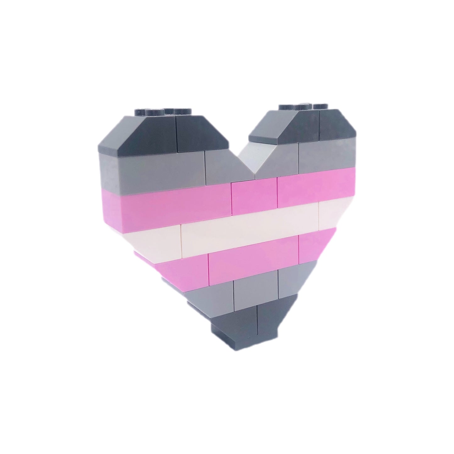 BrickNetty Pride Heart - Demigirl