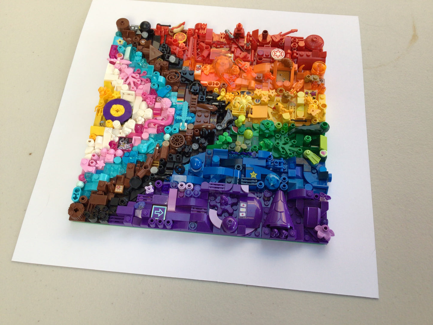 Collage Art- Inclusive Pride Flag