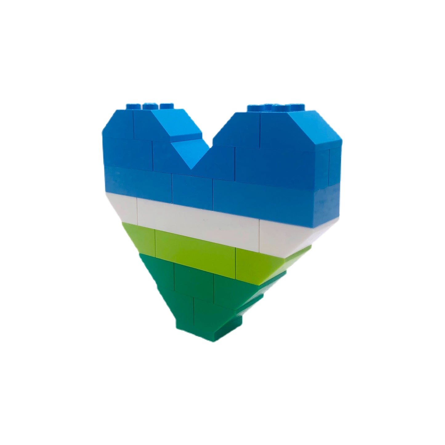 BrickNetty Pride Heart - Gay Male Pride Flag