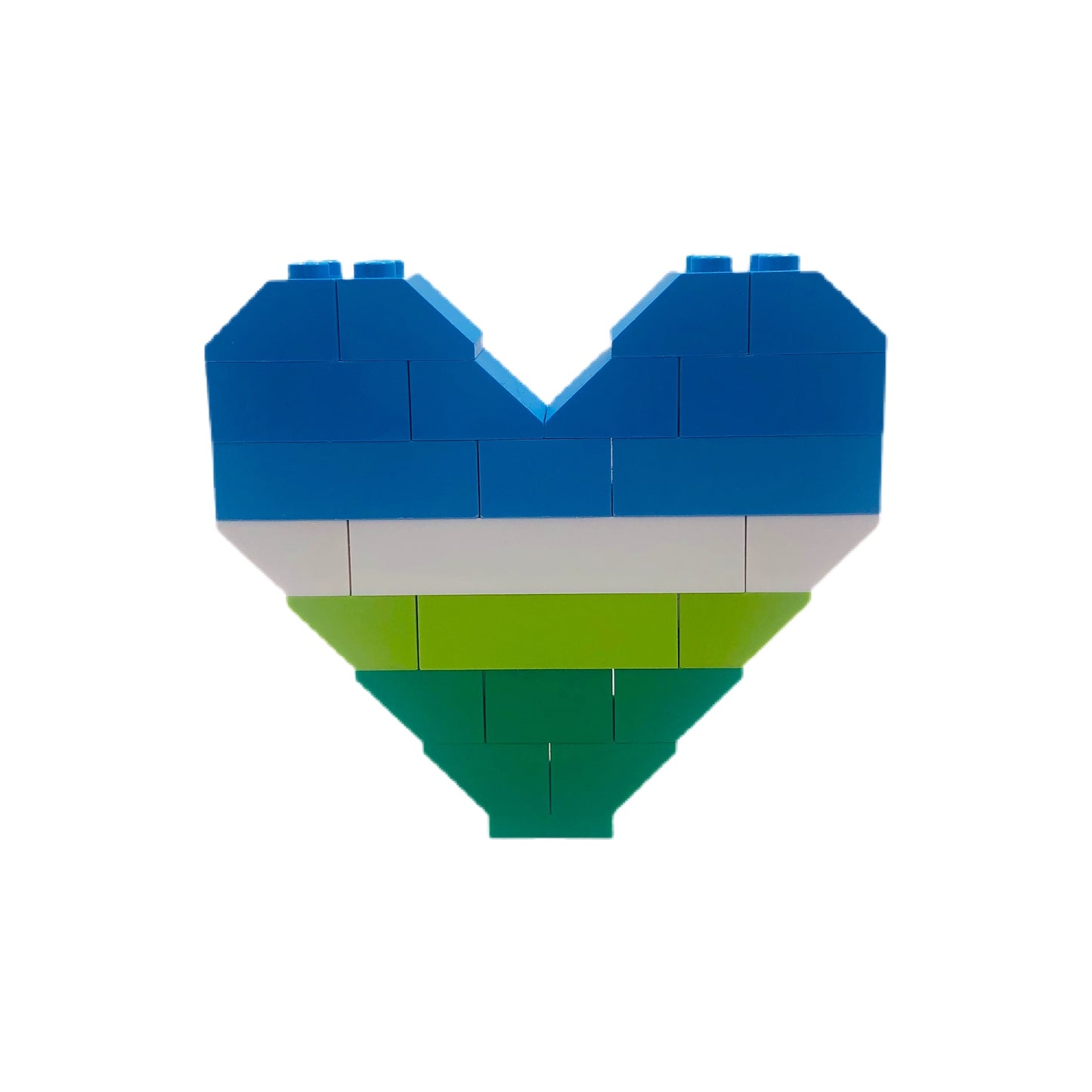 BrickNetty Pride Heart - Gay Male Pride Flag