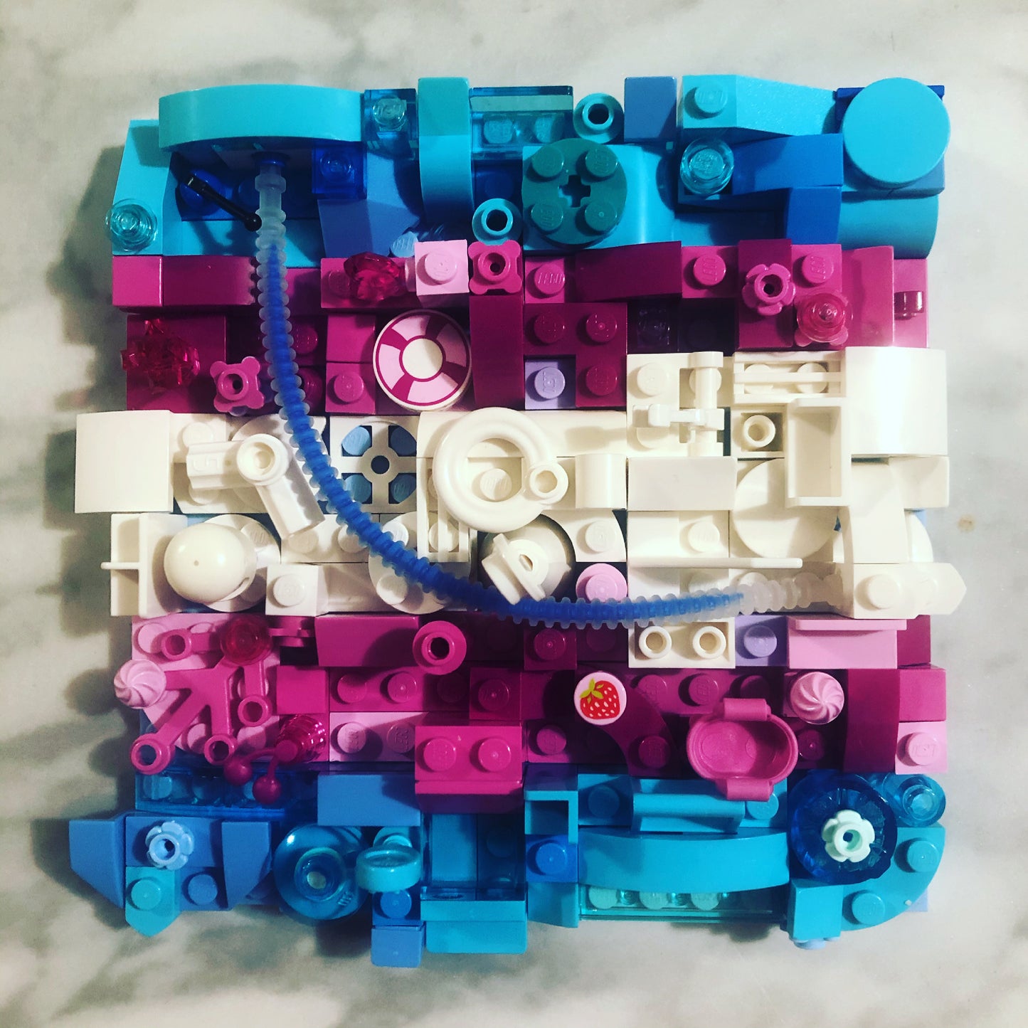 Collage Art- Trans Pride Flag