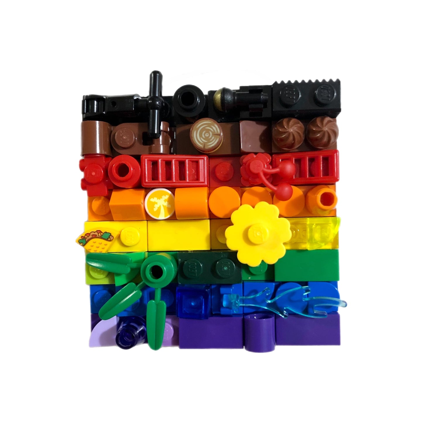 Collage Art- BIPOC Rainbow Pride Flag
