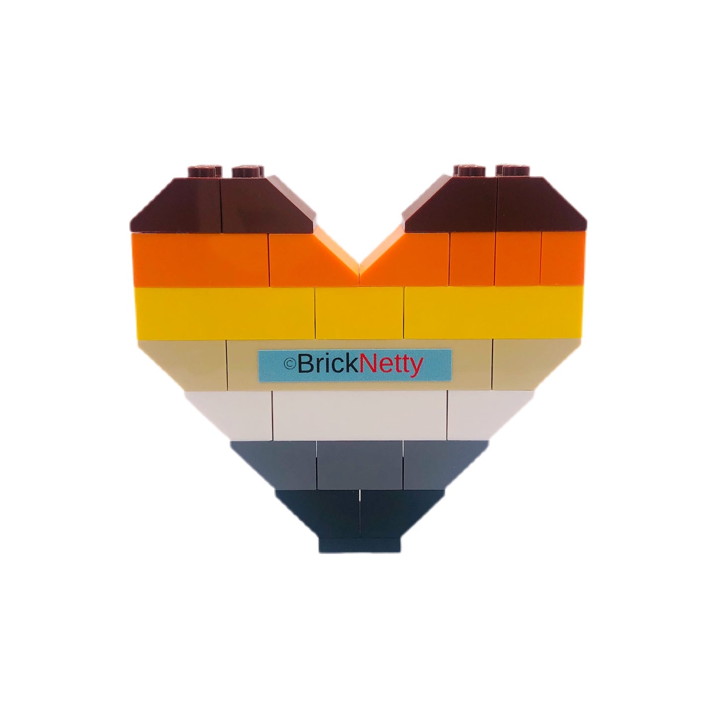 BrickNetty Pride Heart - Bear Pride Flag
