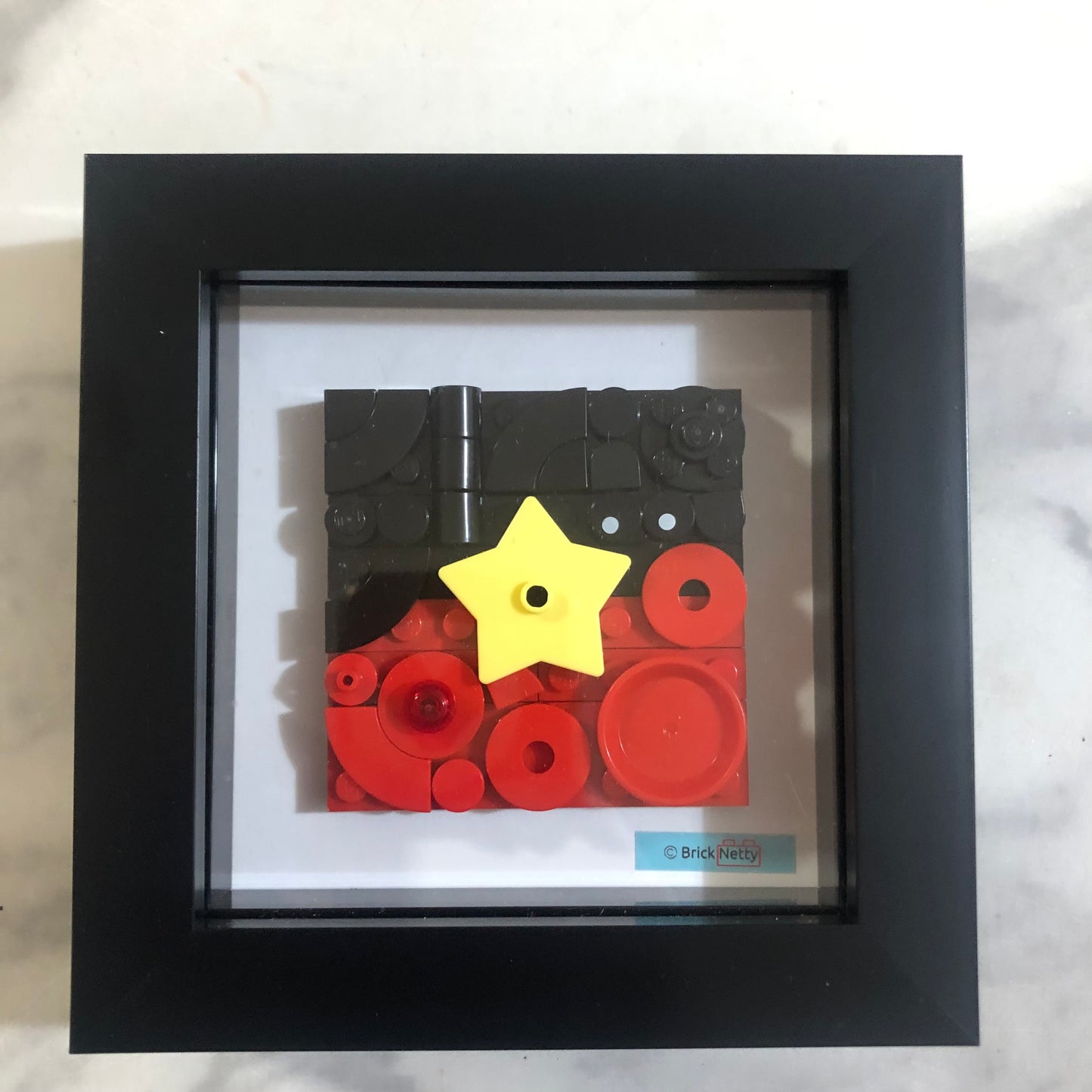 Collage Art- Aboriginal Flag