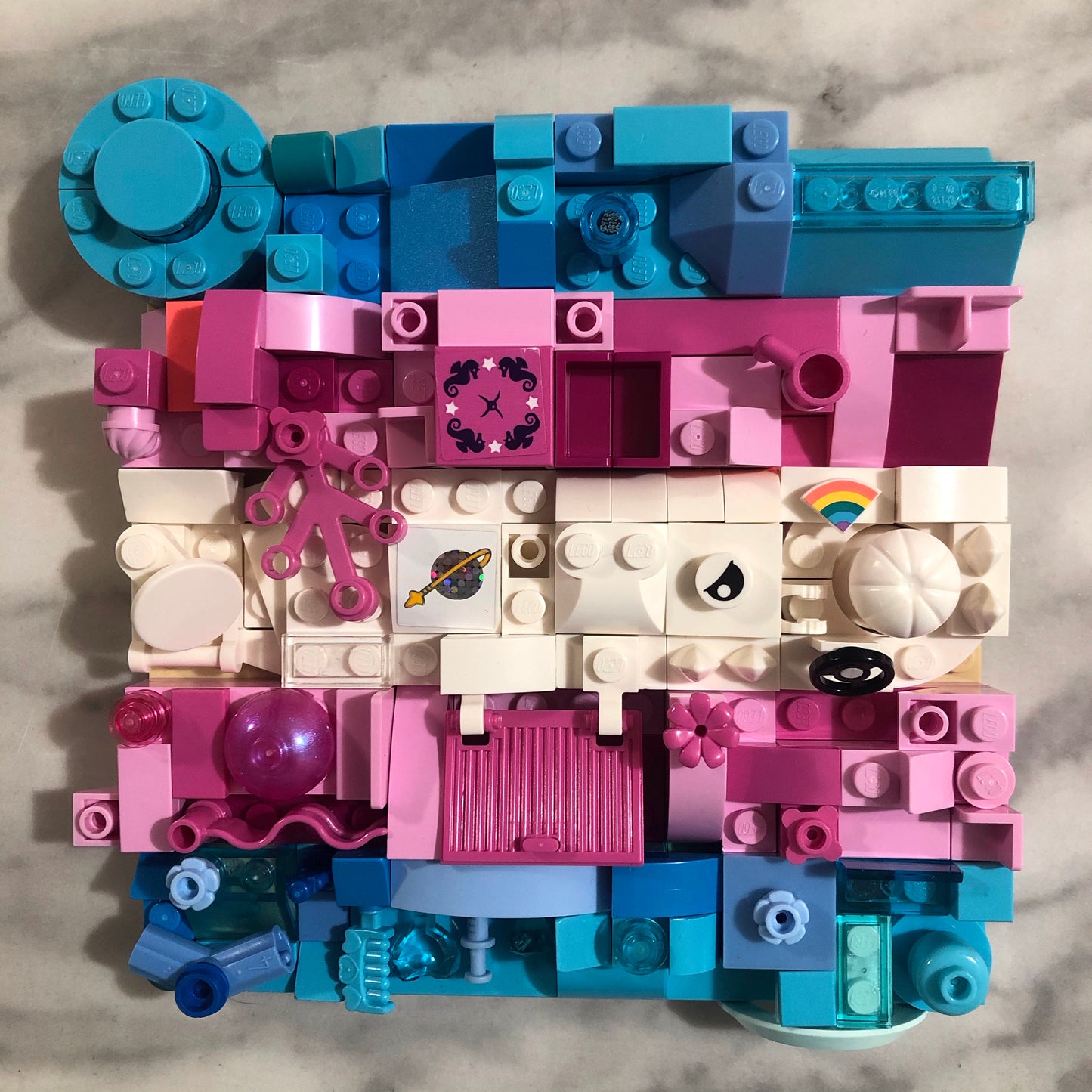 Collage Art- Trans Pride Flag