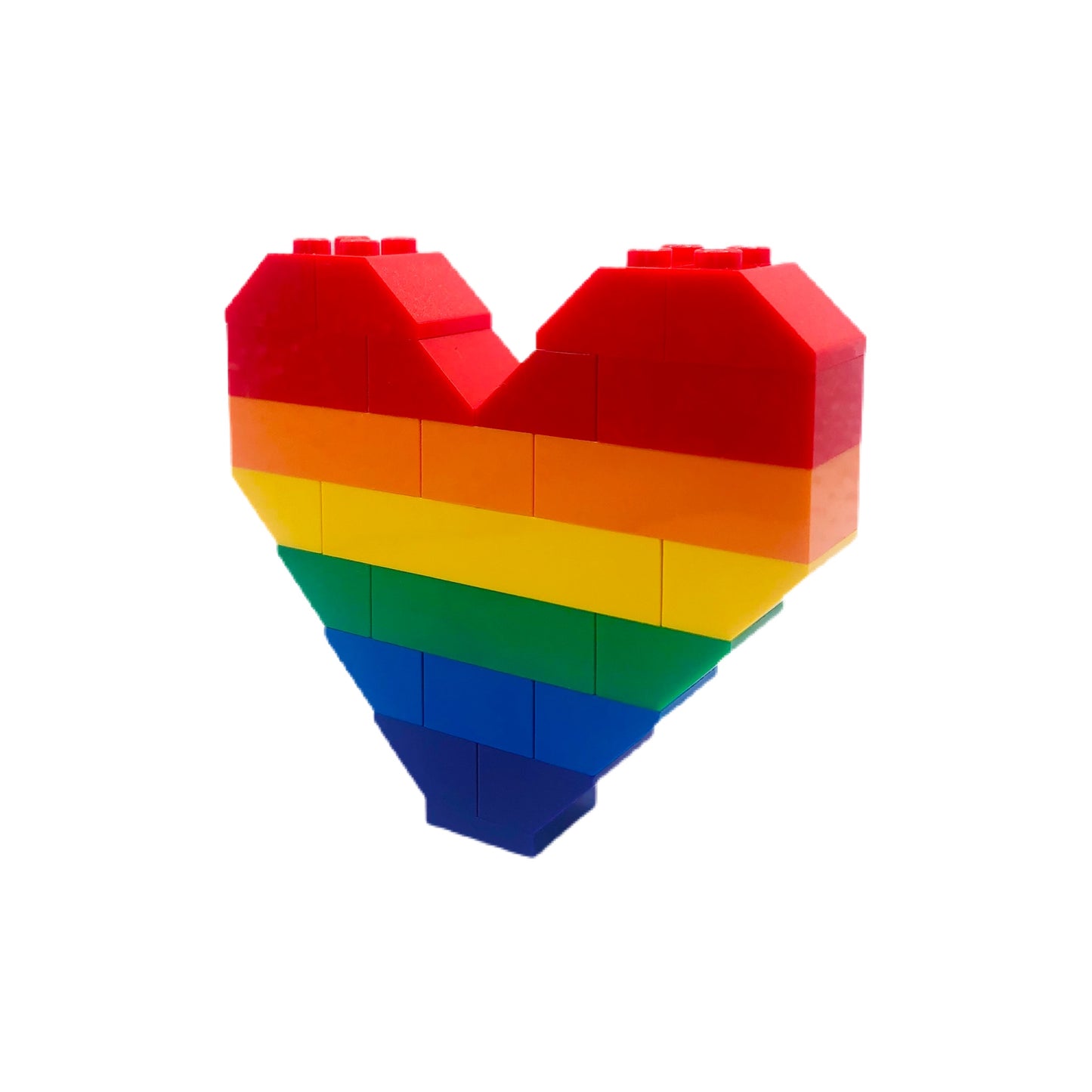 BrickNetty Pride Heart - Rainbow LGBTIQA+