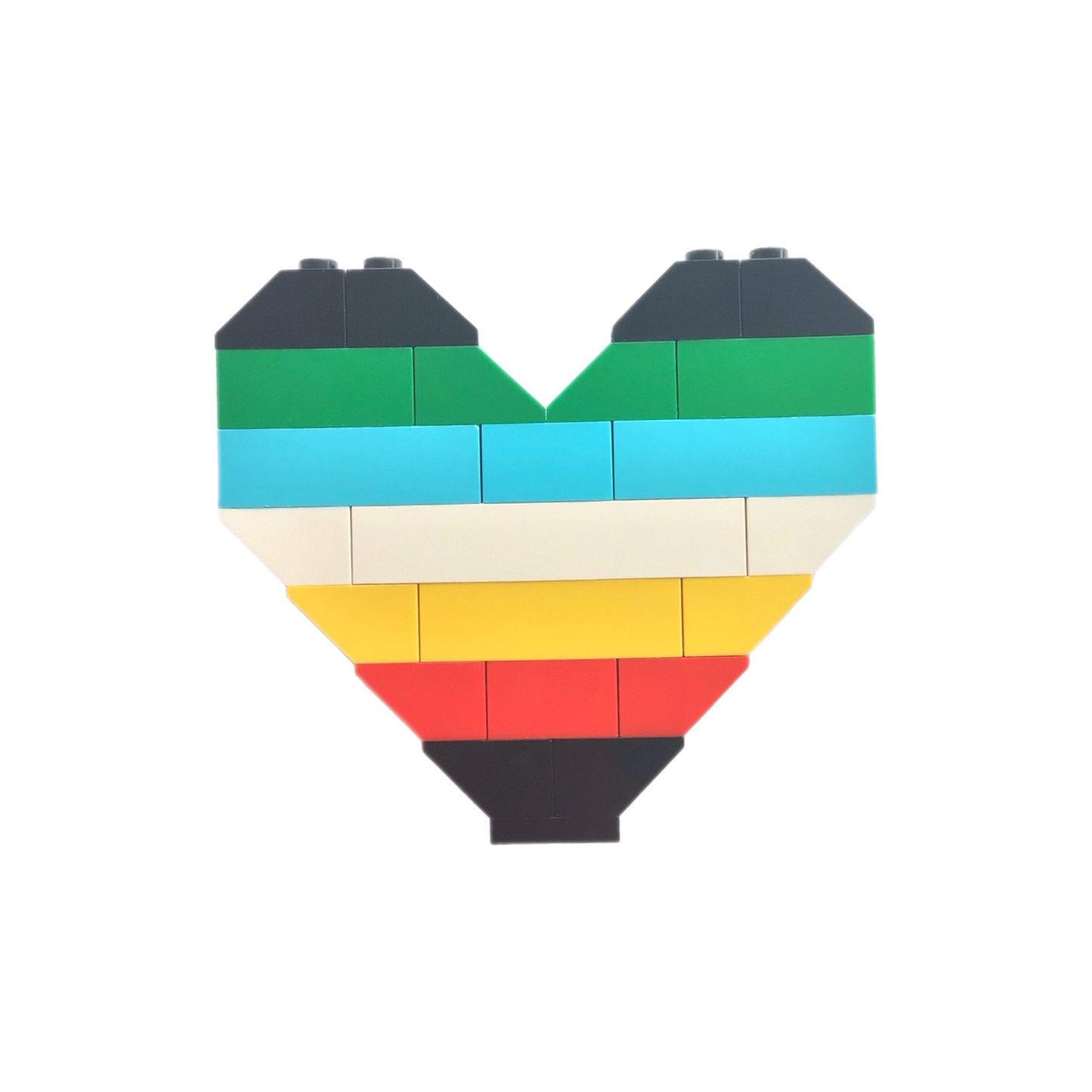 BrickNetty Pride Heart - Disability Pride Flag