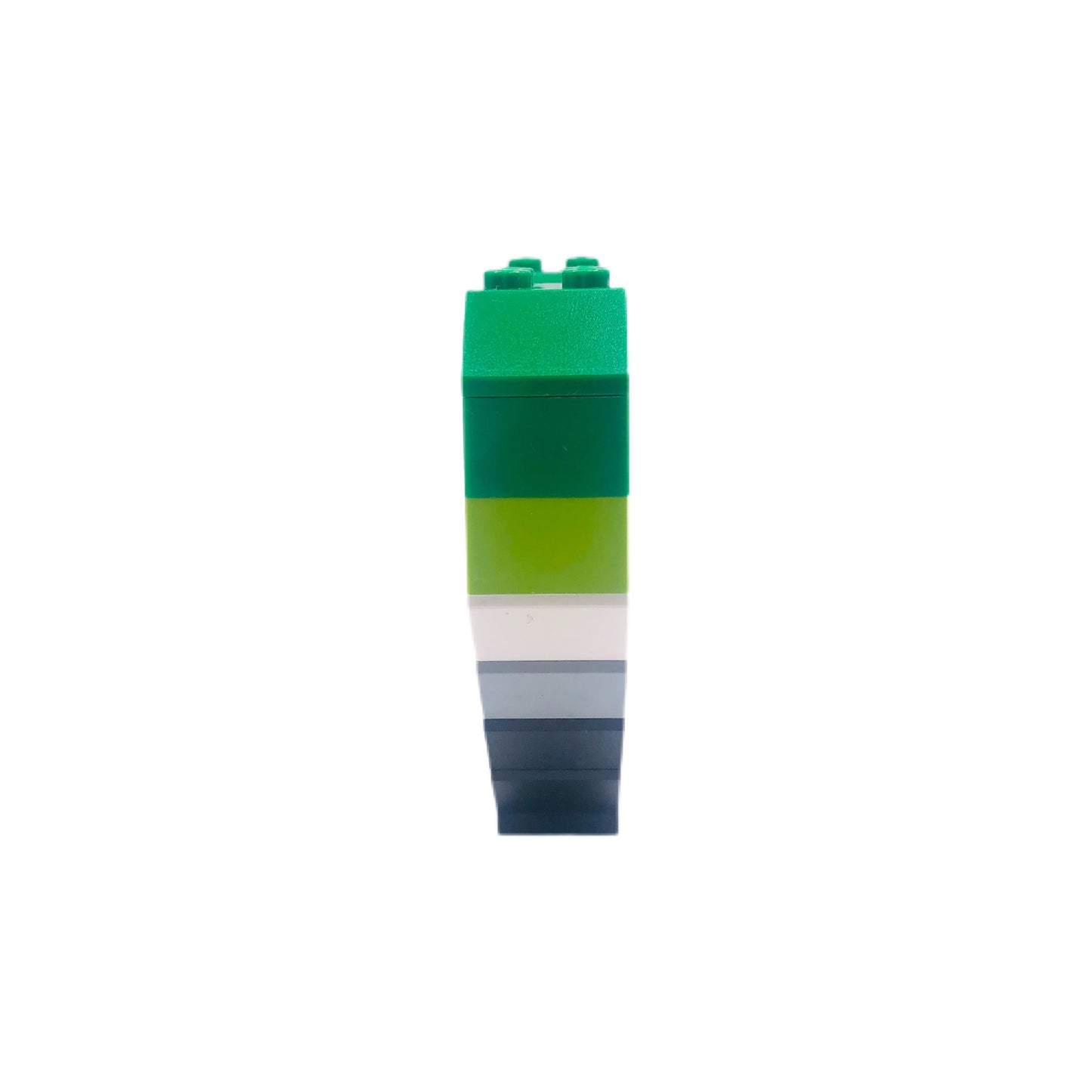 BrickNetty Pride Heart - Aromantic Pride Flag