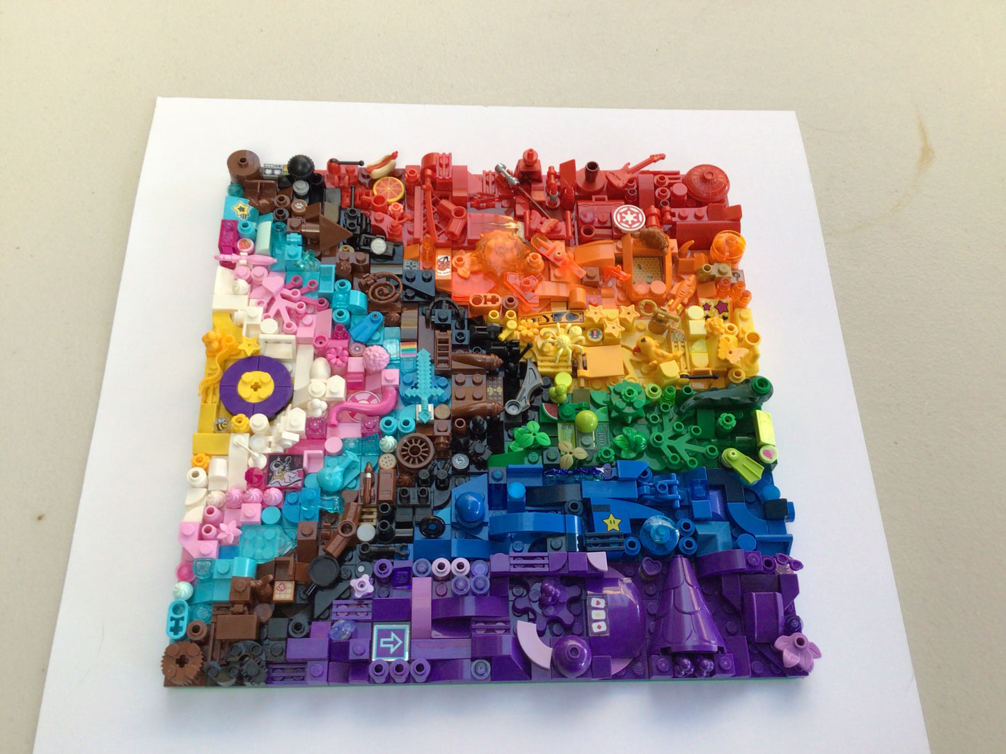 Collage Art- Inclusive Pride Flag