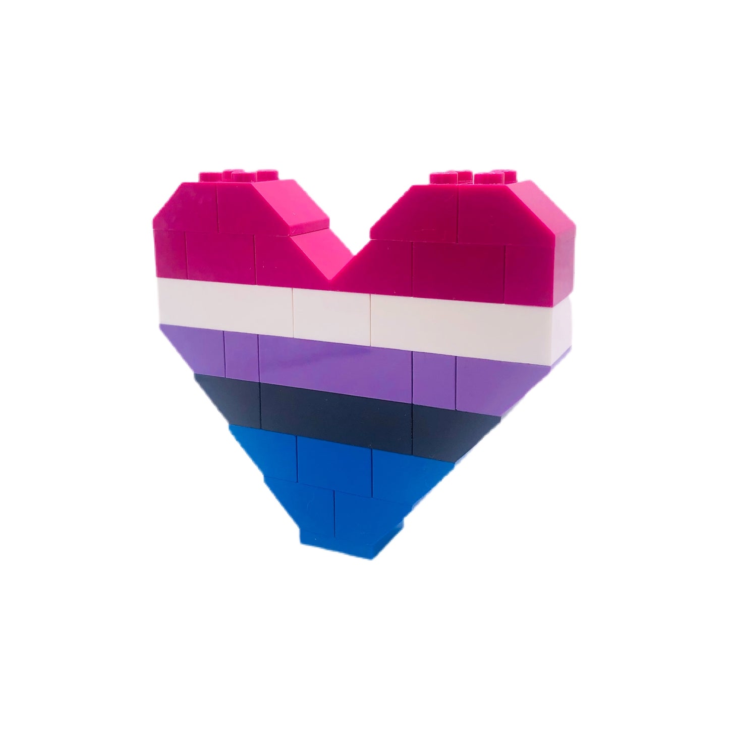 BrickNetty Pride Heart - Genderfluid Pride Flag