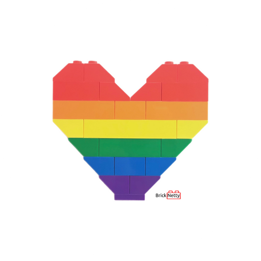 Badge- Rainbow Pride Heart