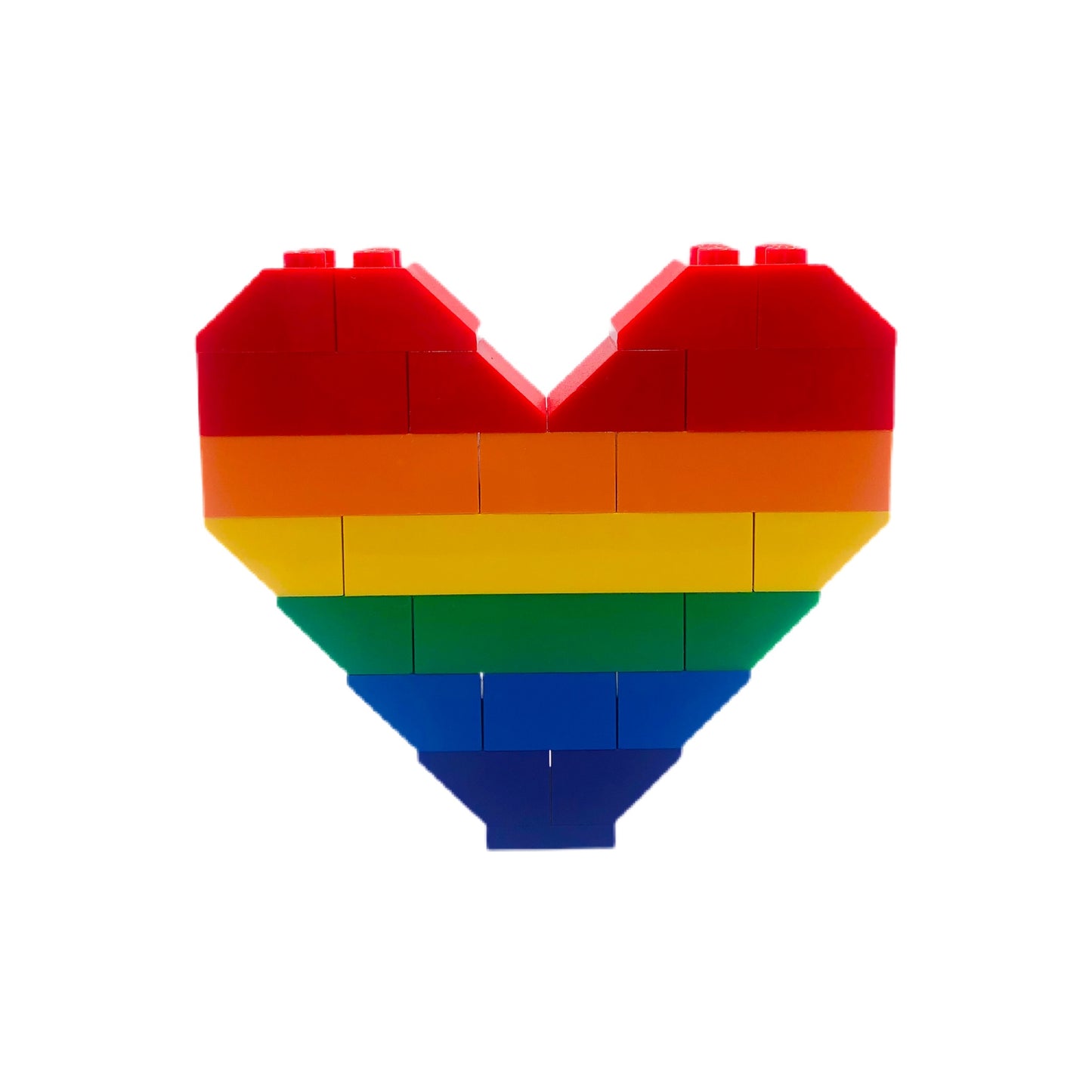 BrickNetty Pride Heart - Rainbow LGBTIQA+