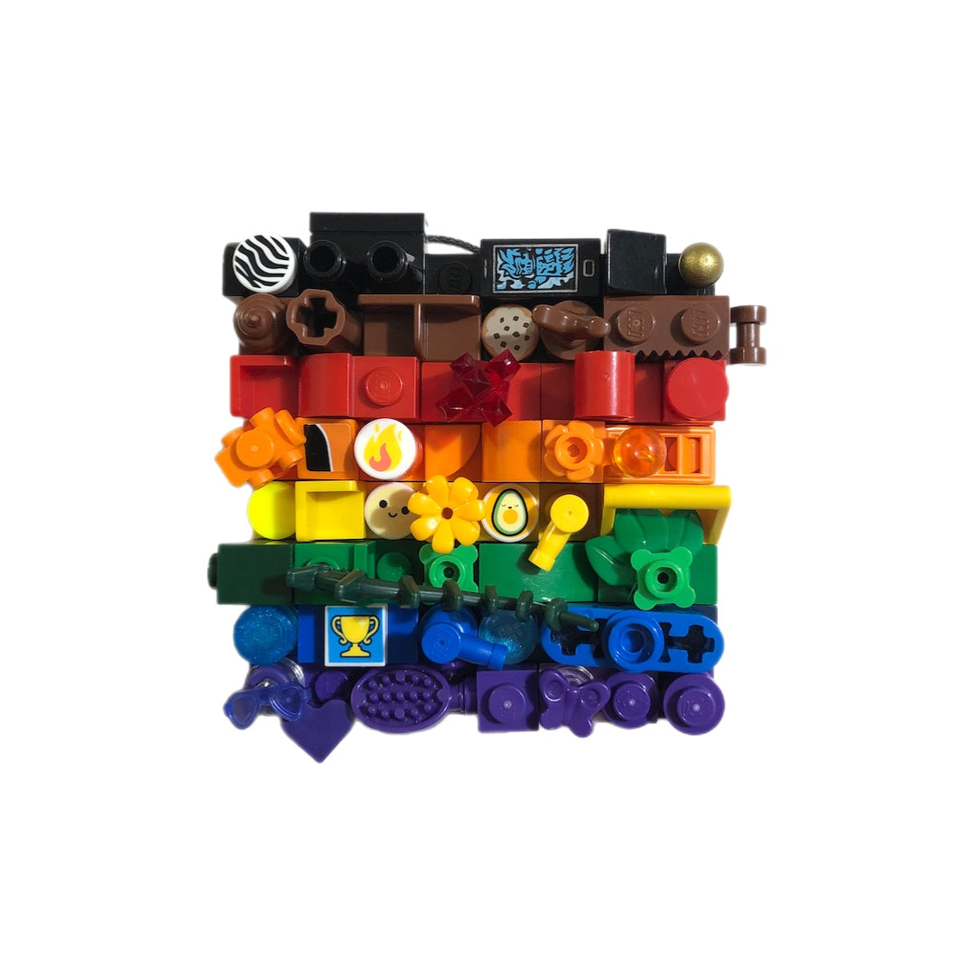 Collage Art- BIPOC Rainbow Pride Flag